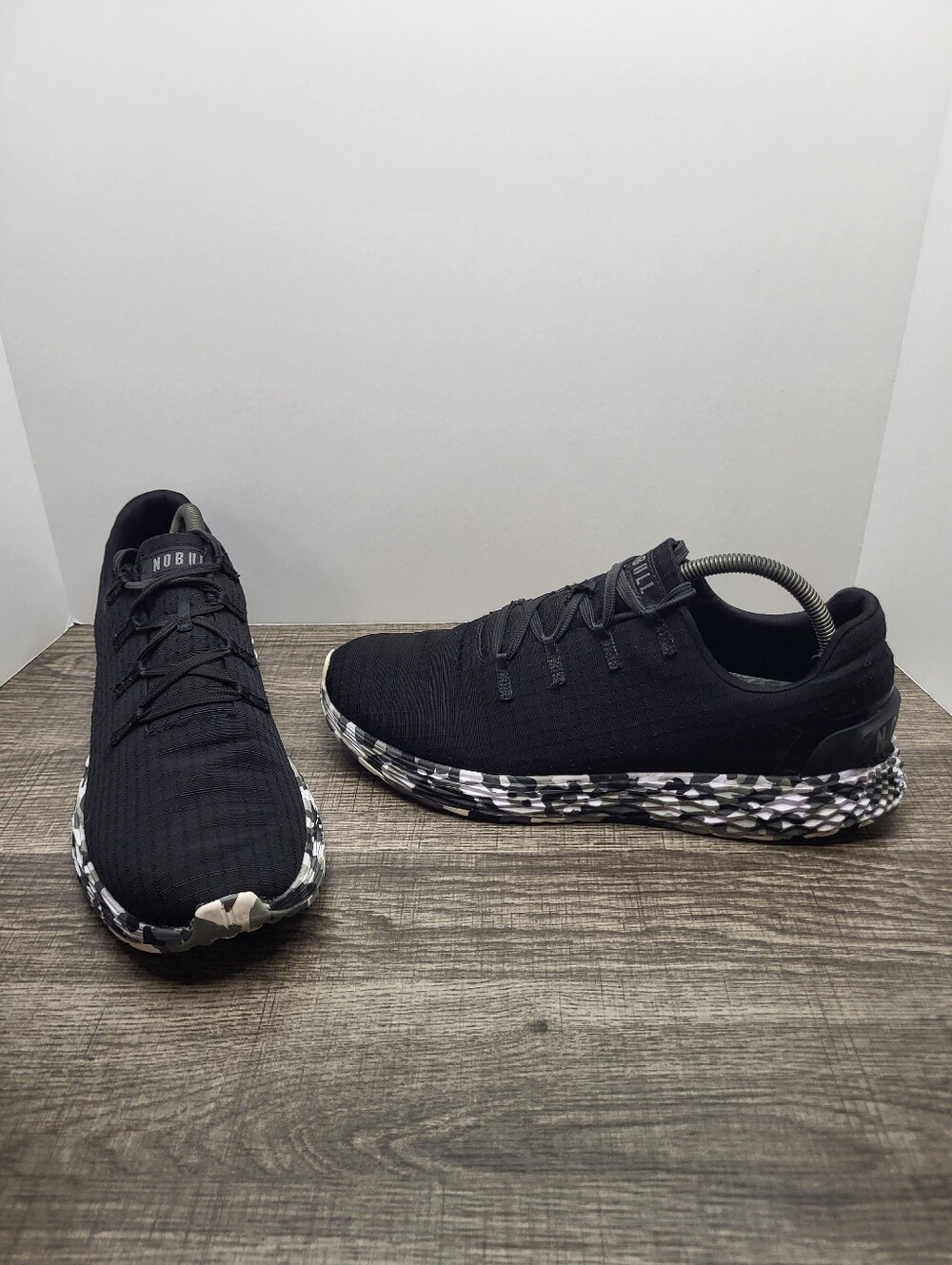 Nobull Black and Wild Granite Ripstop Runner Sneakers Shoes Mens Size 9